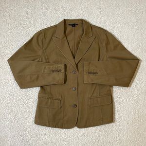 Lands’ End Olive Corduroy Blazer